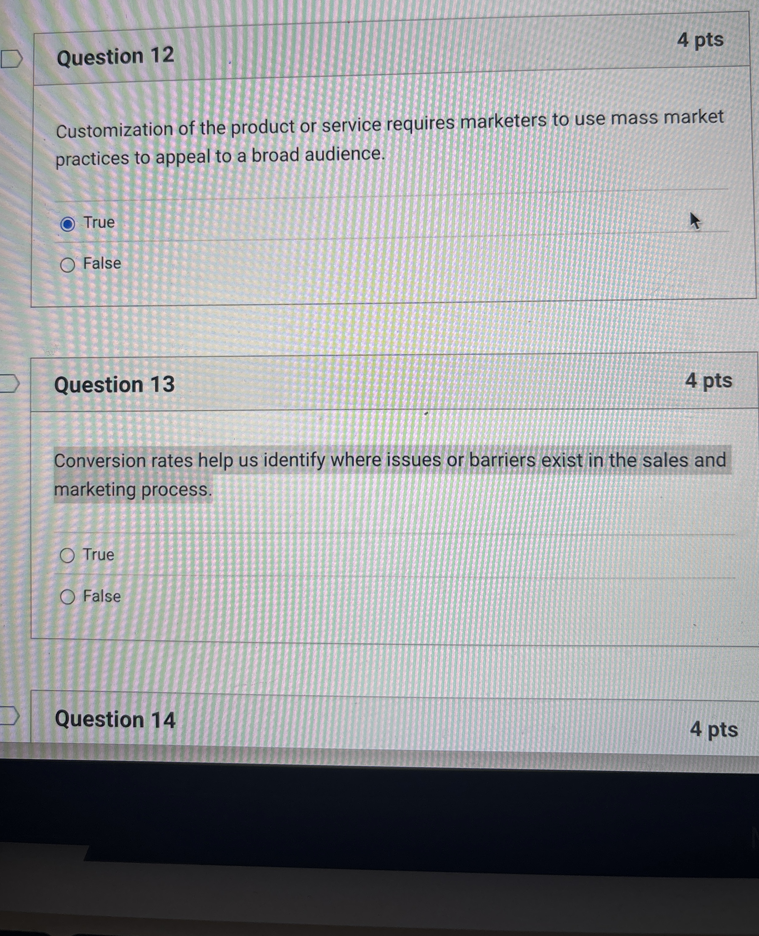 Customization of the product or service requires