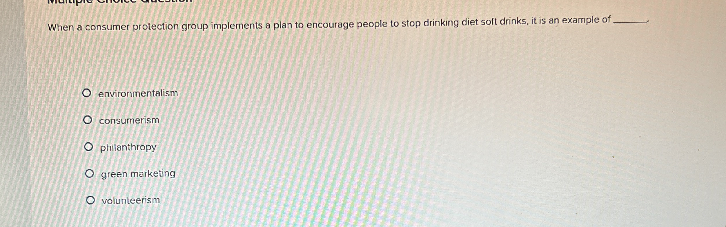 When a consumer protection group implements a