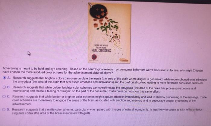 E SOTM WER REAL CHICKENS Advertising is meant to