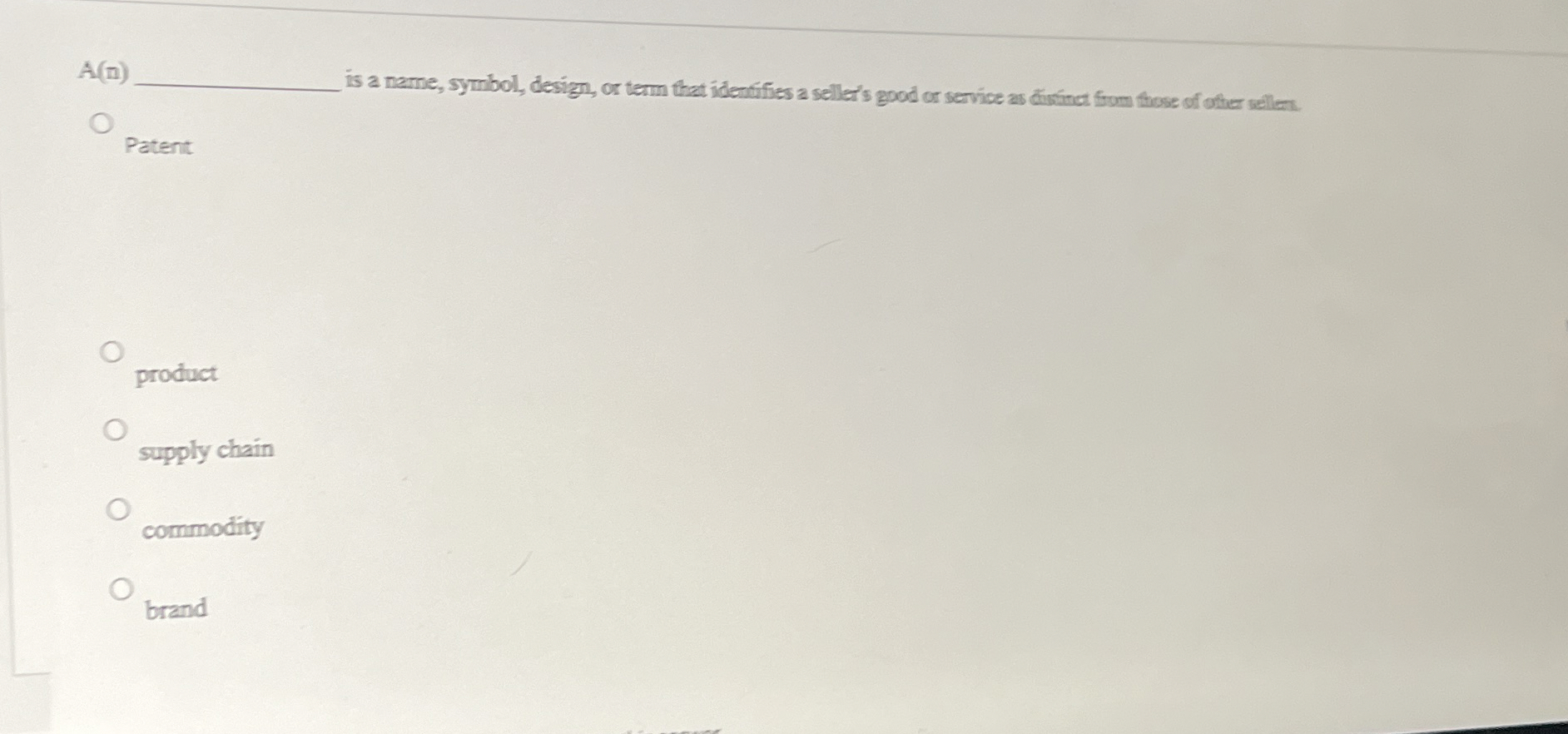 A ( n ) q , is a name, symbol, design, or term