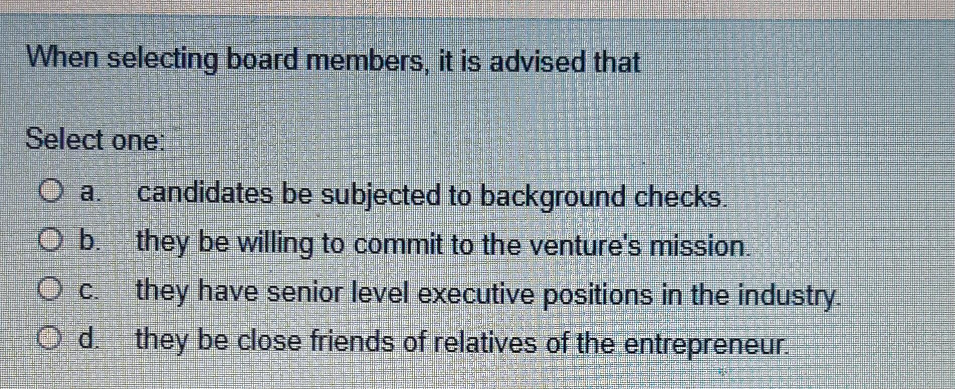 l What is not normally expected to be provided by