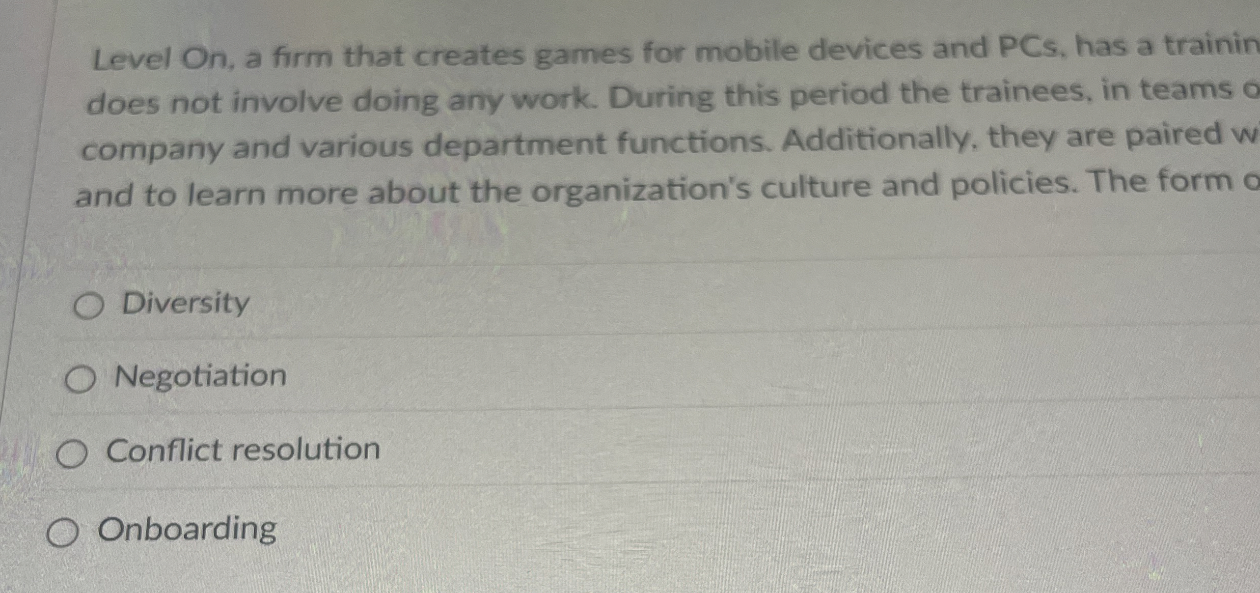 Level On , a firm that creates games for mobile