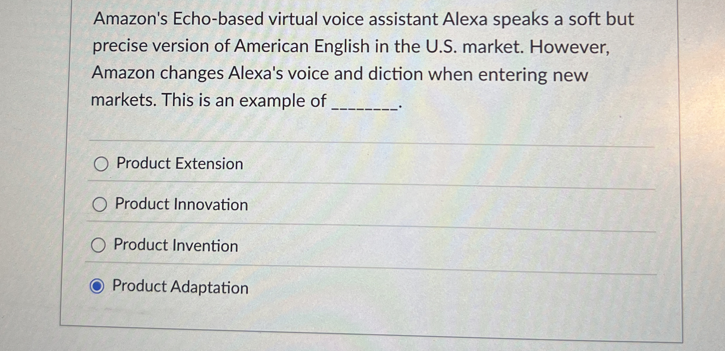 Amazon's Echo - based virtual voice assistant