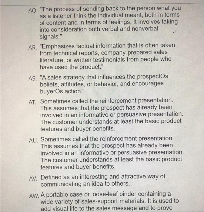 this is one question. just a very long question.