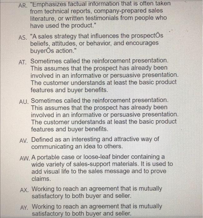 this is one question. just a very long question.