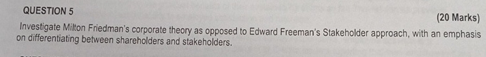 QUESTION 5 ( 2 0 Marks ) Investigate Milton