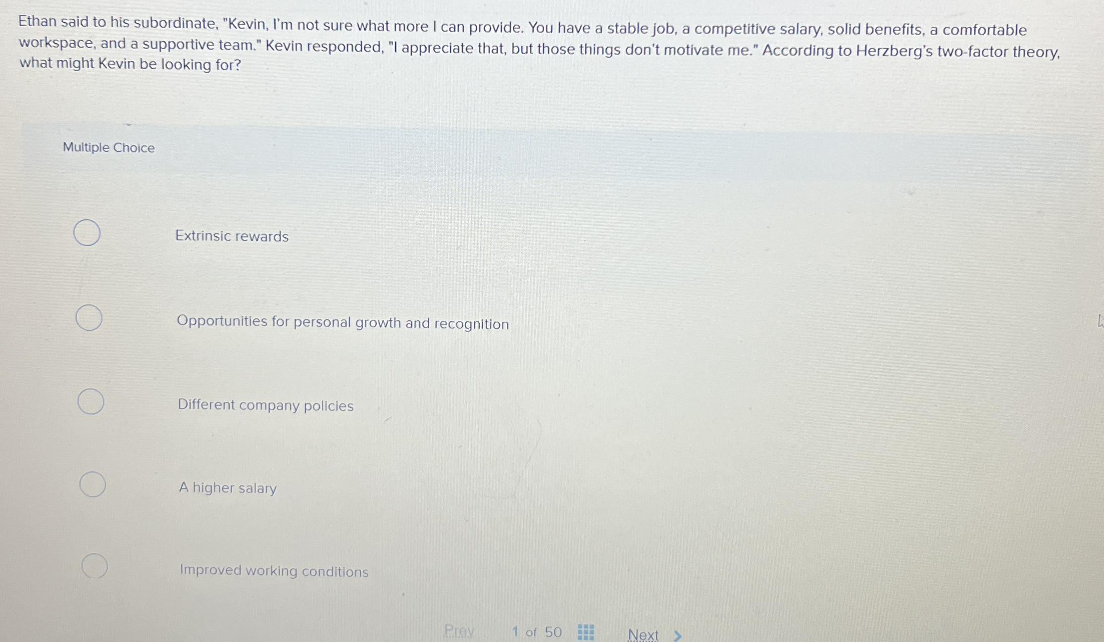 Ethan said to his subordinate, 