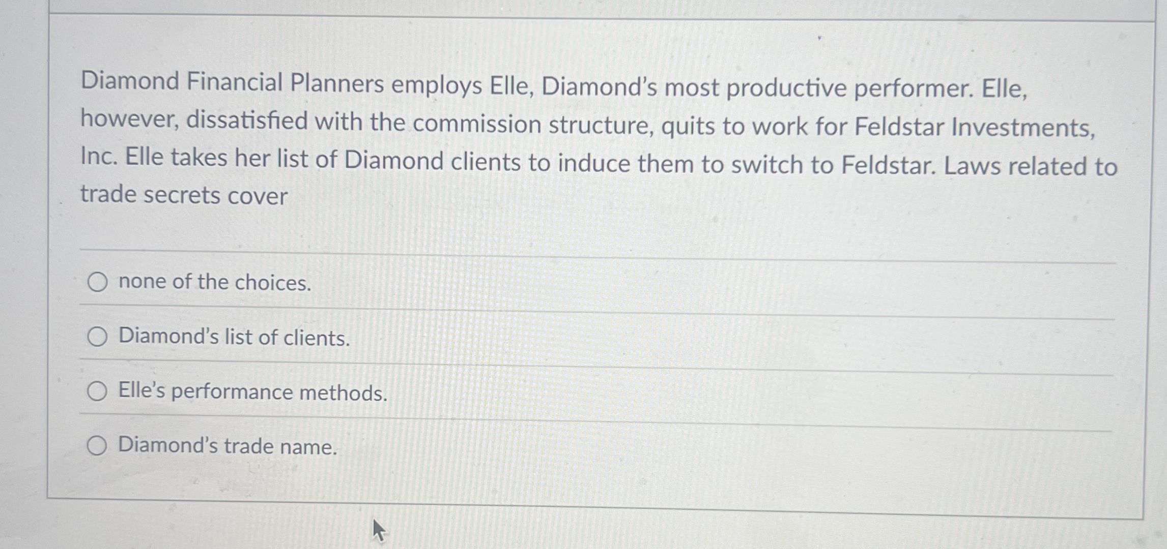 Diamond Financial Planners employs Elle,