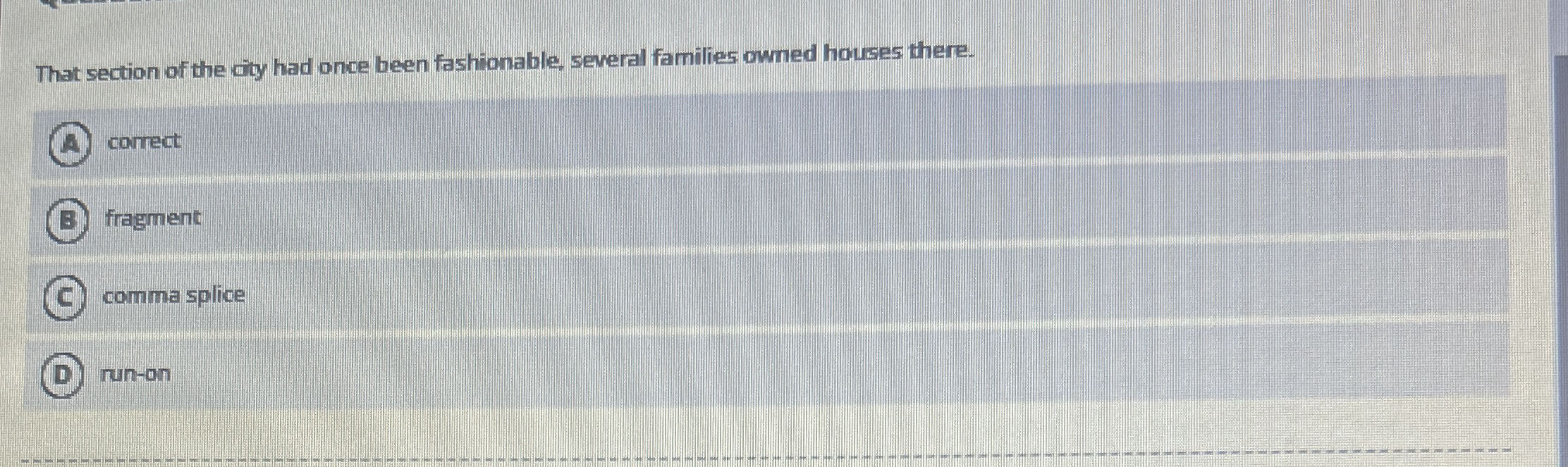 That section of the city had once been