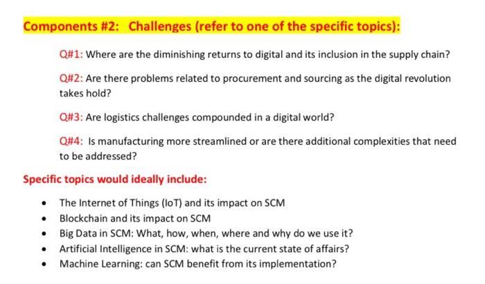 Note: the answers for each question should be at