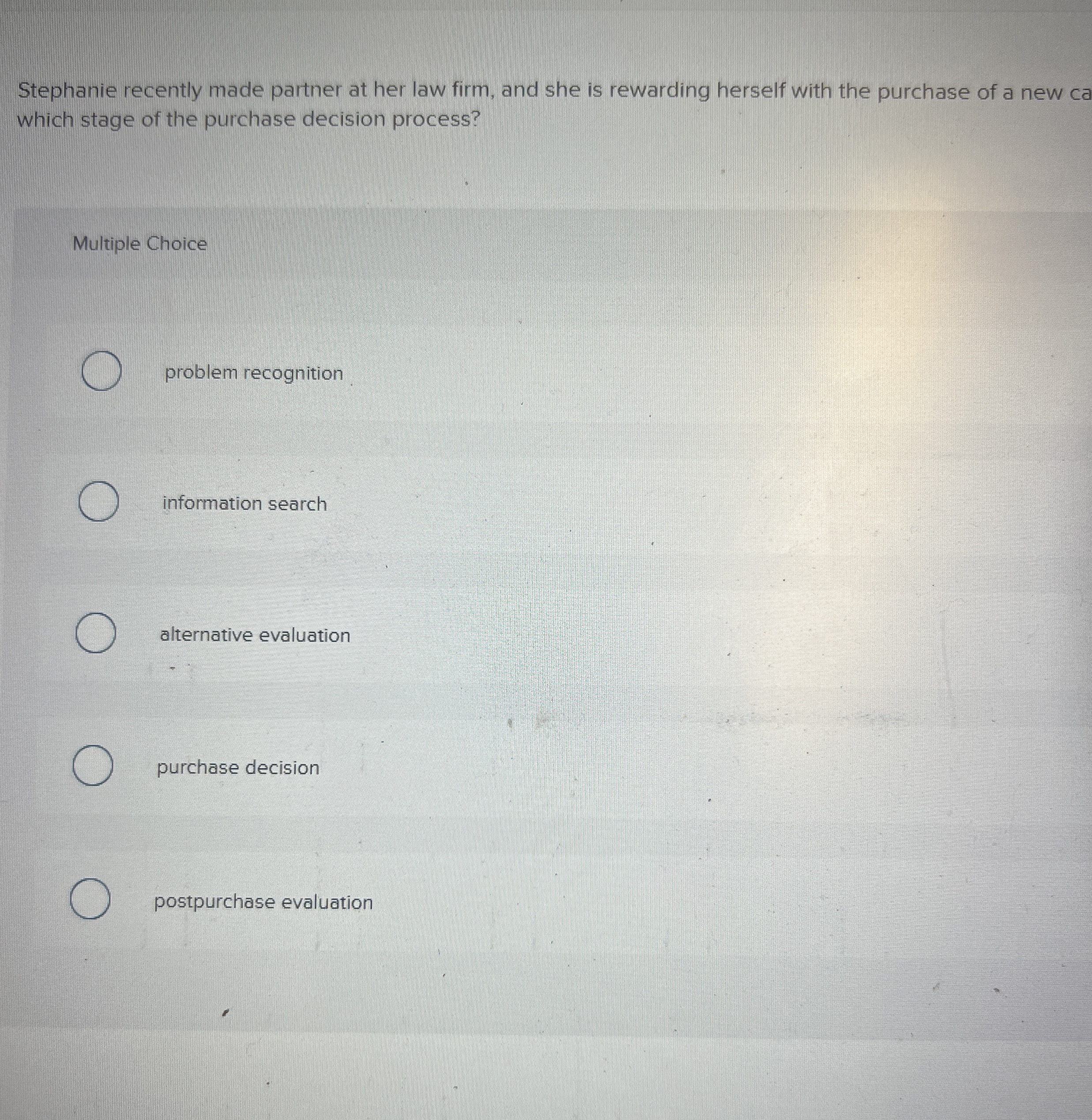 Stephanie recently made partner at her law firm,