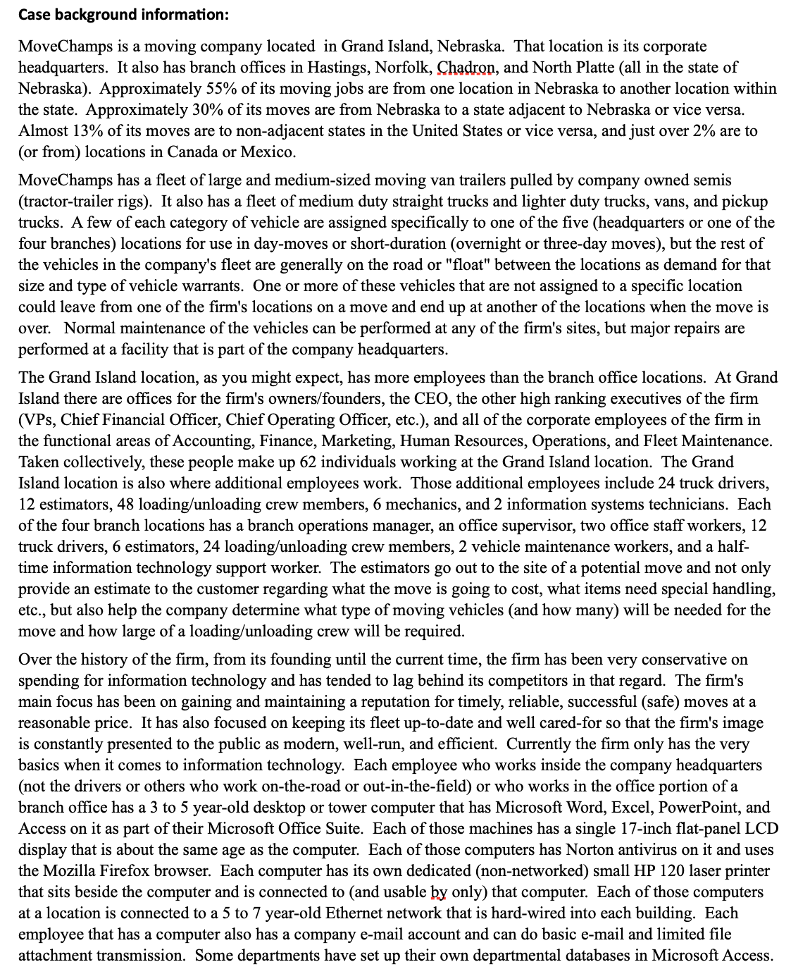 Part 3 : Positioning of the Information