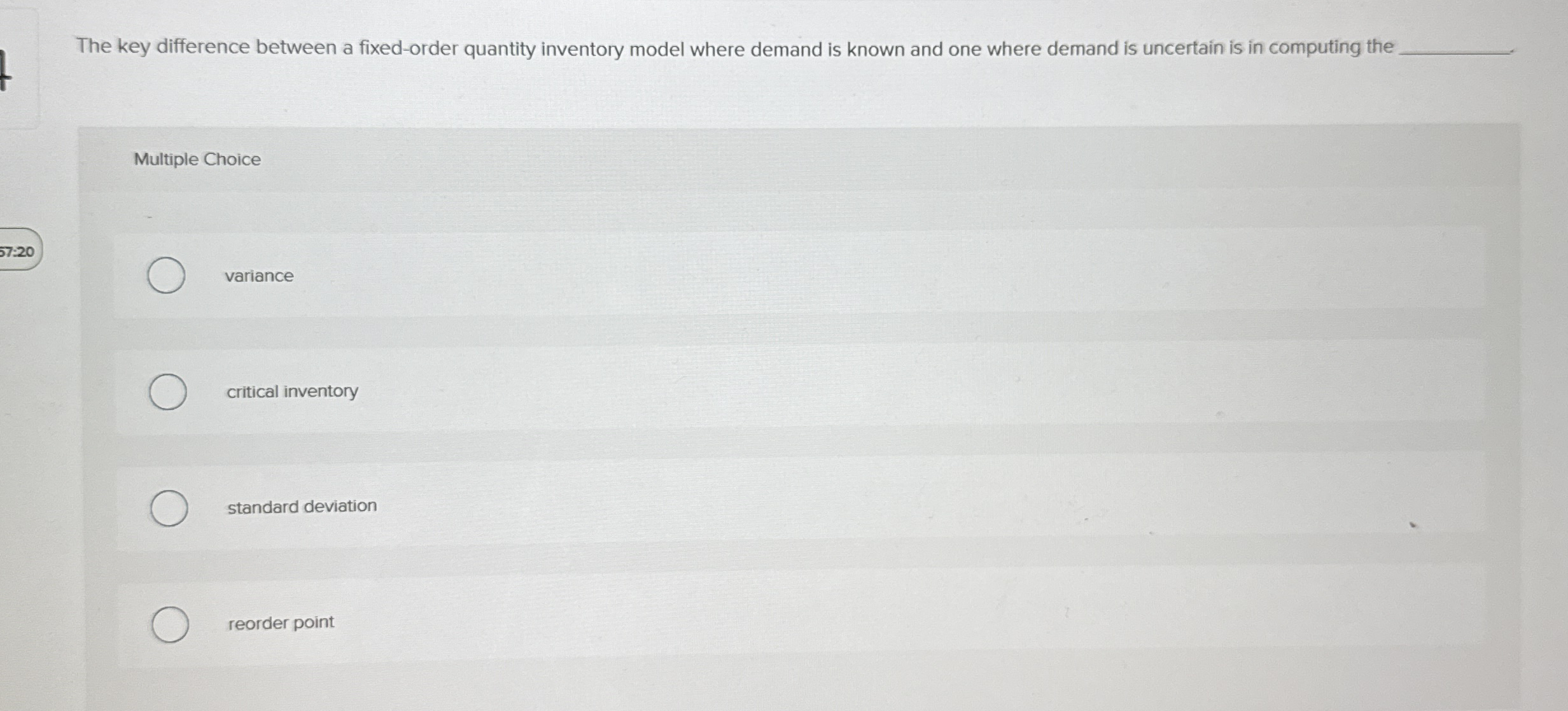 The key difference between a fixed - order