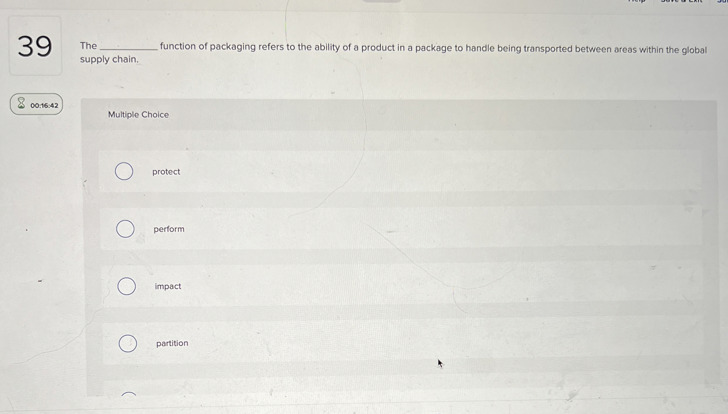 3 9 The function of packaging refers to the