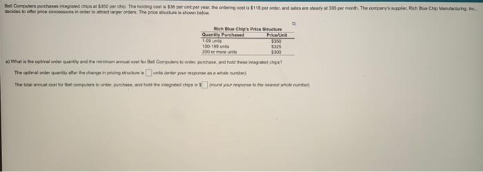 decides order to attract . The price structure is