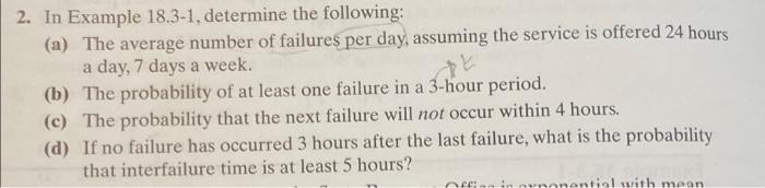 2. In Example 18.3-1, determine the following: