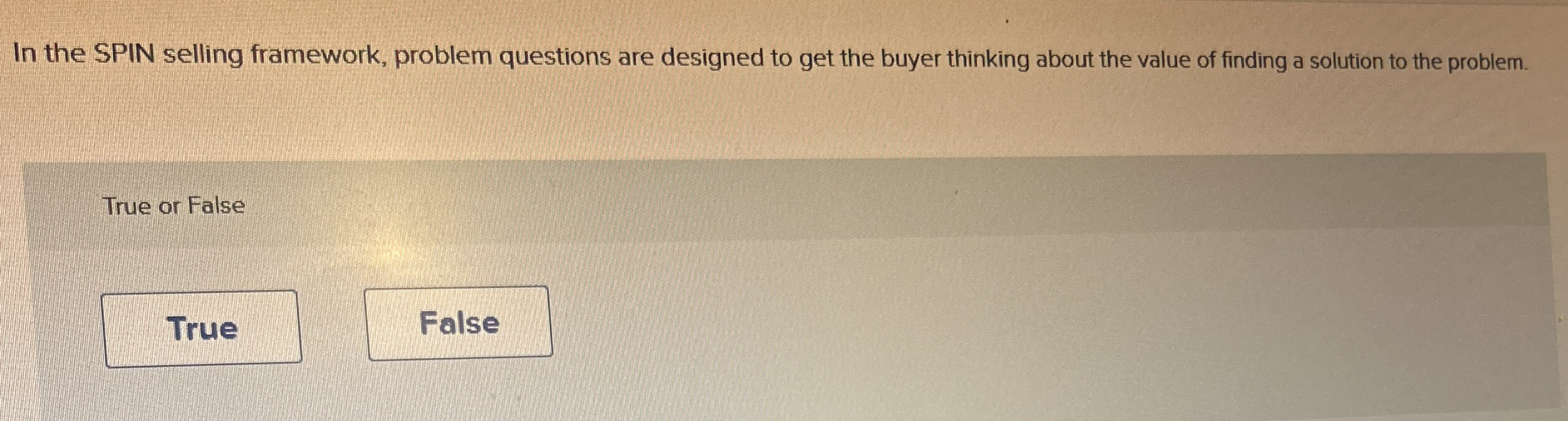 In the SPIN selling framework, problem questions