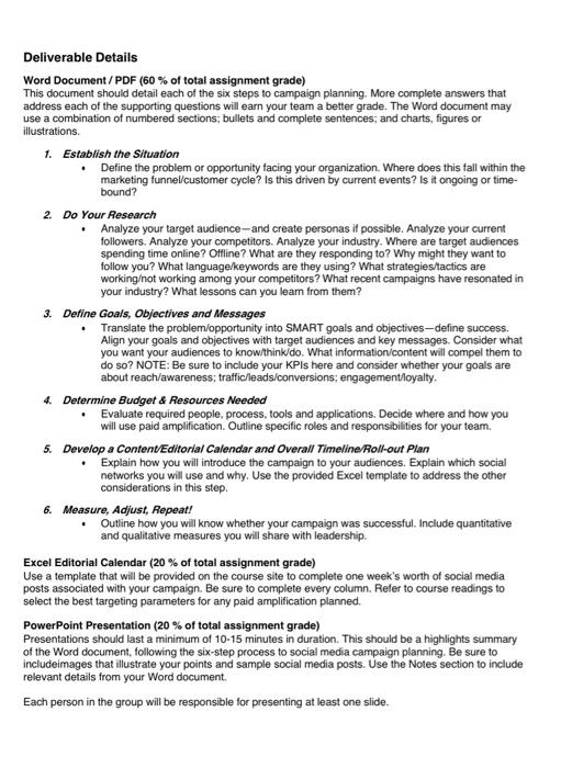 Final Group Assignment and Presentation: Develop