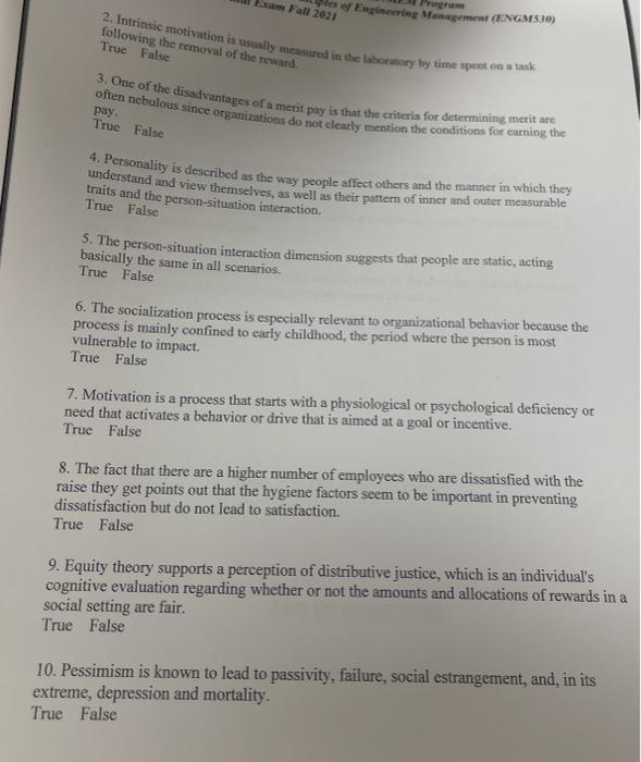 II - Answer the following questions by stating