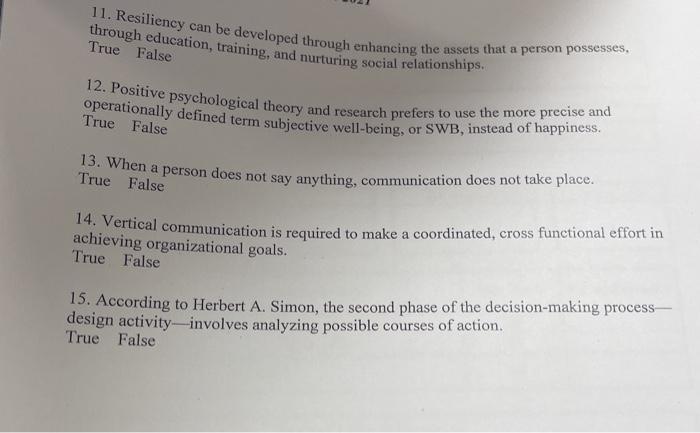 II - Answer the following questions by stating