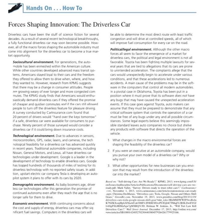 Please summarize the piece Hands On ... How To