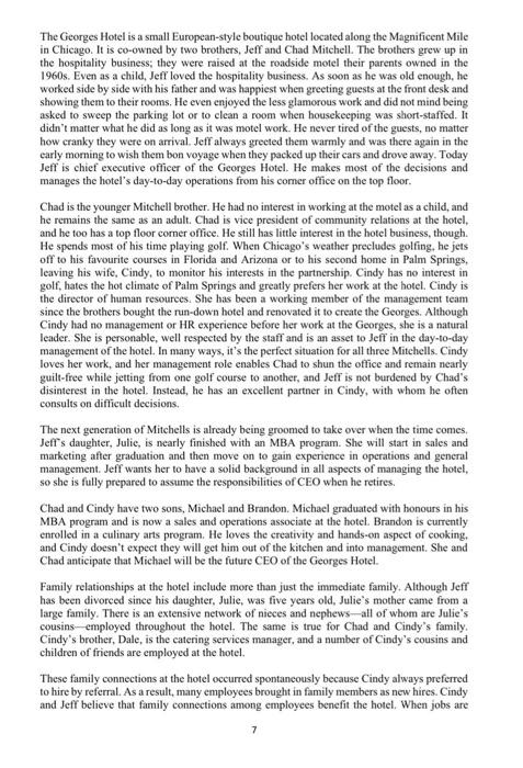 Below is a case study of a company. Please answer