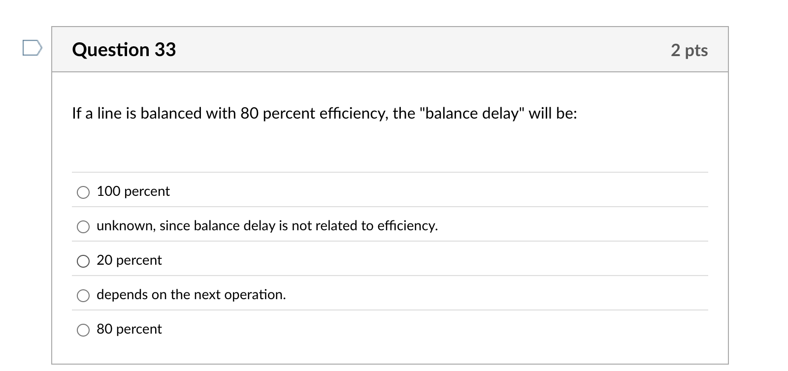 Question 3 3 If a line is balanced with 8 0