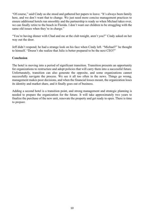 Below is a case study of a company. Please answer