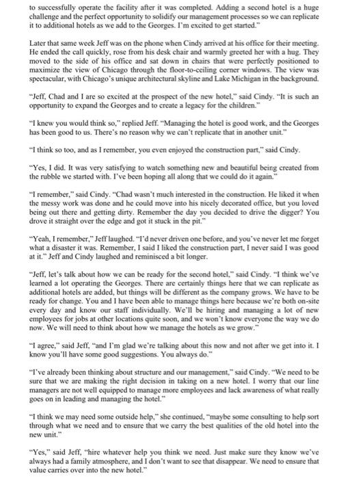 Below is a case study of a company. Please answer