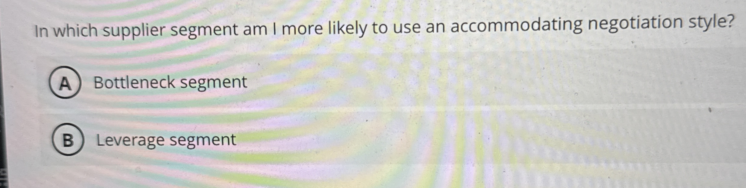 In which supplier segment am I more likely to use