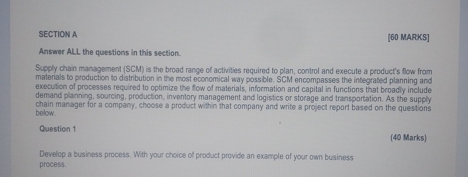 Supply chain management ( SCM ) is the broad