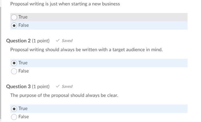 Proposal writing is just when starting a new