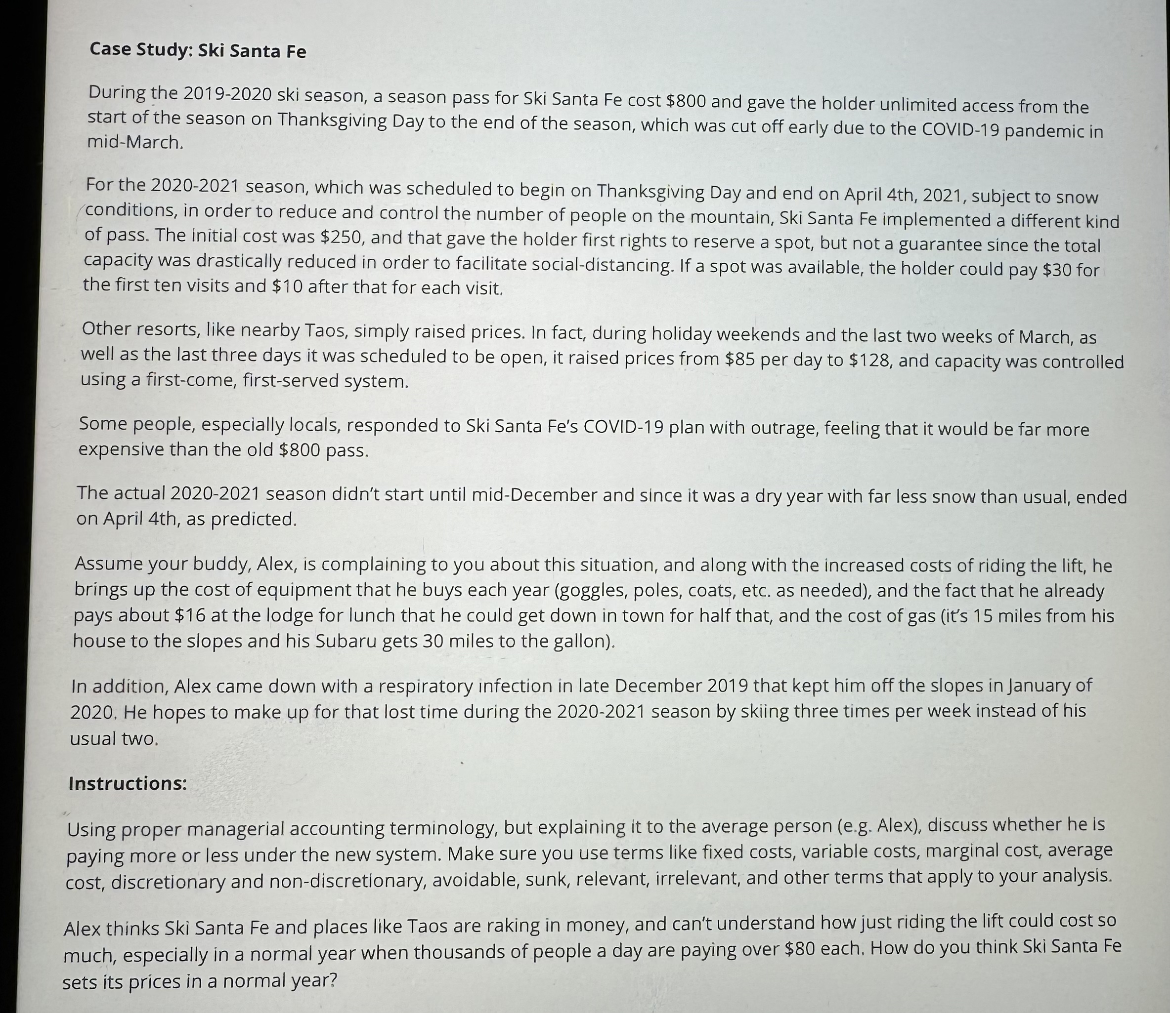 Case Study Ski Santa Fe