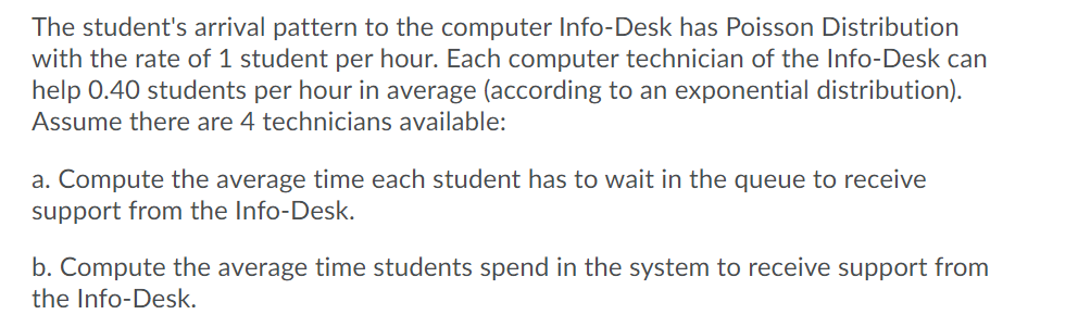 The student's arrival pattern to the computer