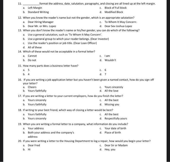 please answer it, thanks 11. b. 4 _format the