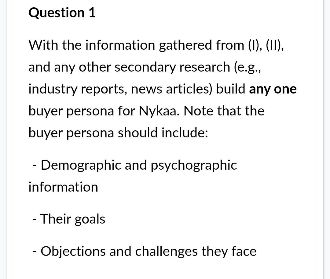 Instructions - 1) in order to answer this