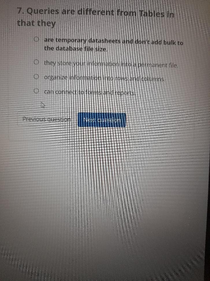 6. After choosing fields from two tables when