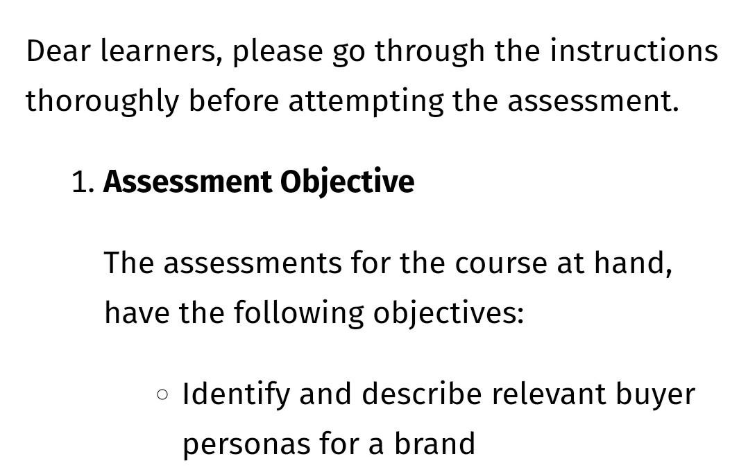 Instructions - 1) in order to answer this