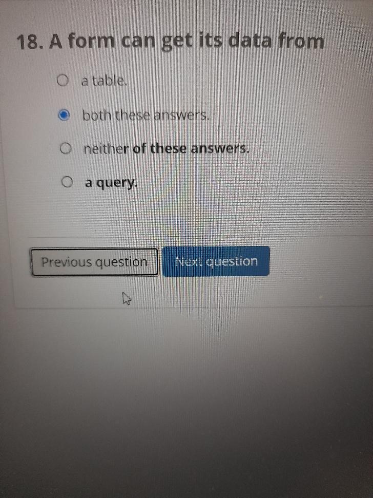 6. After choosing fields from two tables when