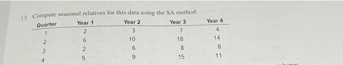 QUESTION 14 Chapter 3 problem 13 What is the