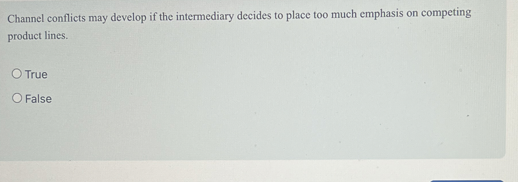 Channel conflicts may develop if the intermediary