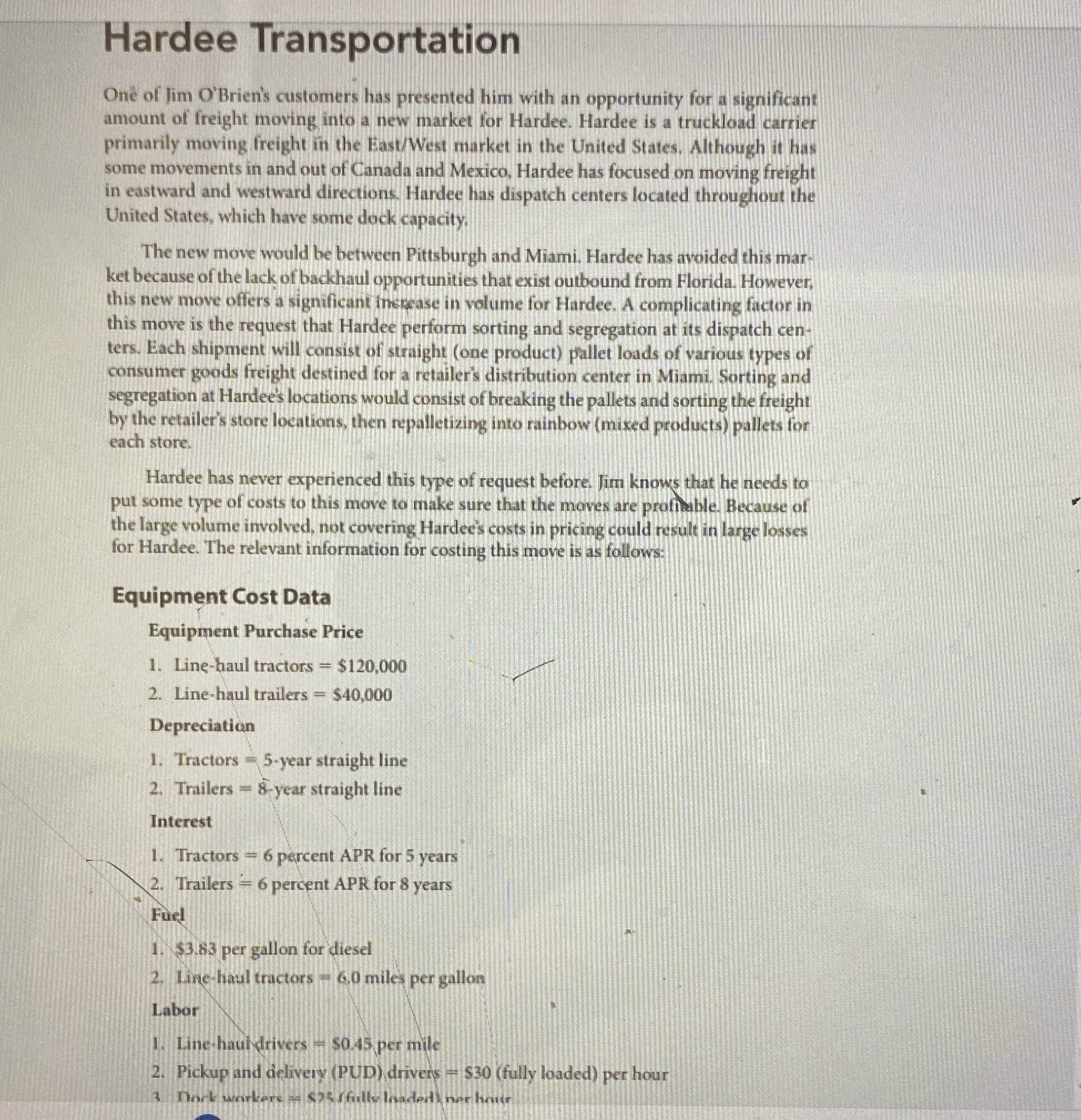 Hardee Transportation One of Jim O'Brien's