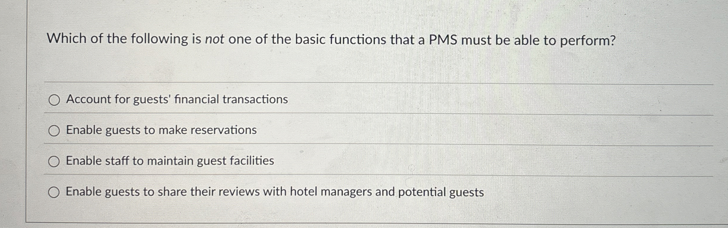 Which of the following is not one of the basic