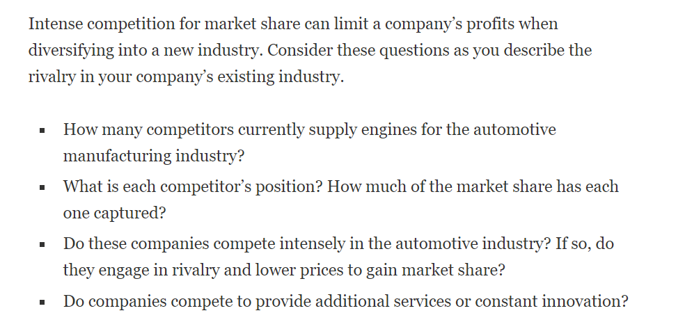 Intense competition for market share can limit a