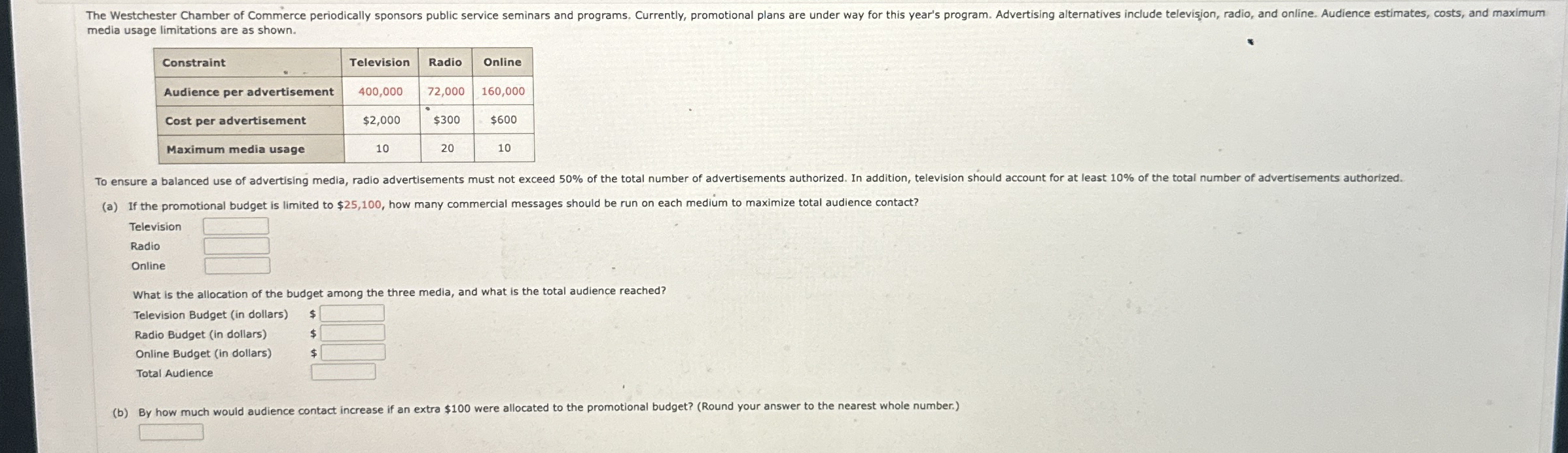 media usage limitations are as shown. \ table [ [