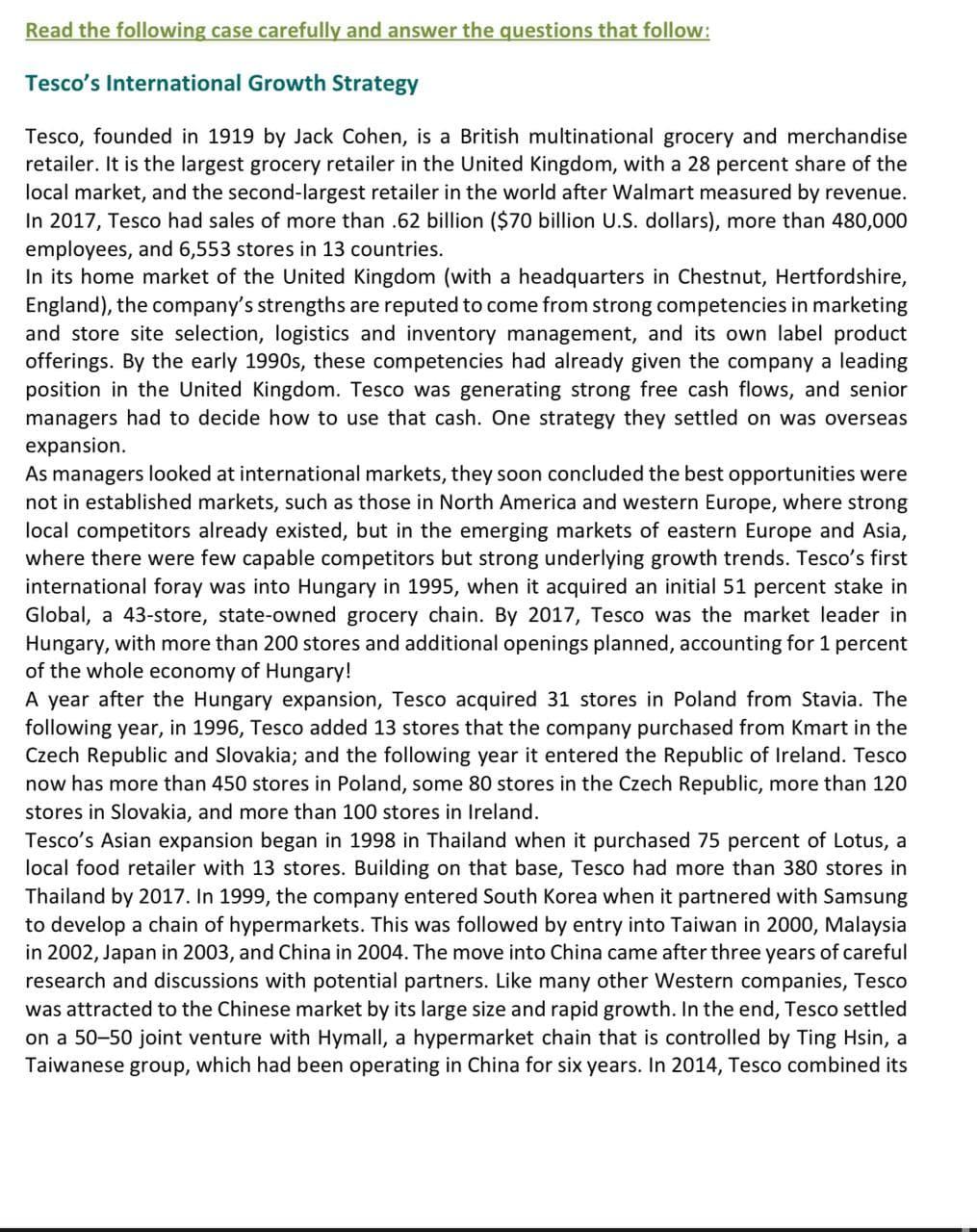 please write with your own words Read the