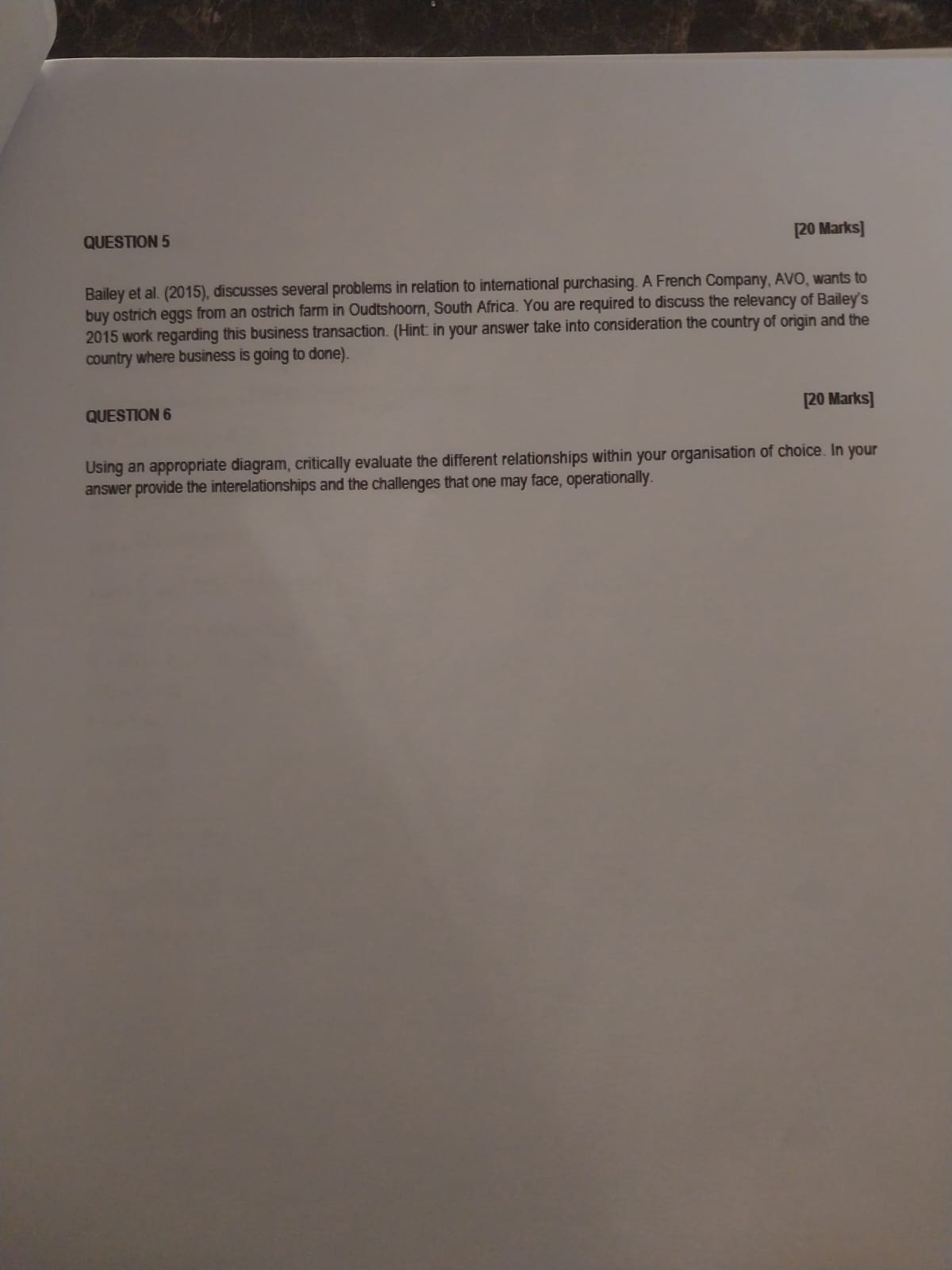 QUESTION 5 Bailey et al . ( 2 0 1 5 ) , discusses