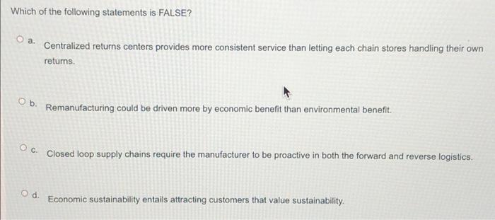 Which of the following statements is FALSE? .