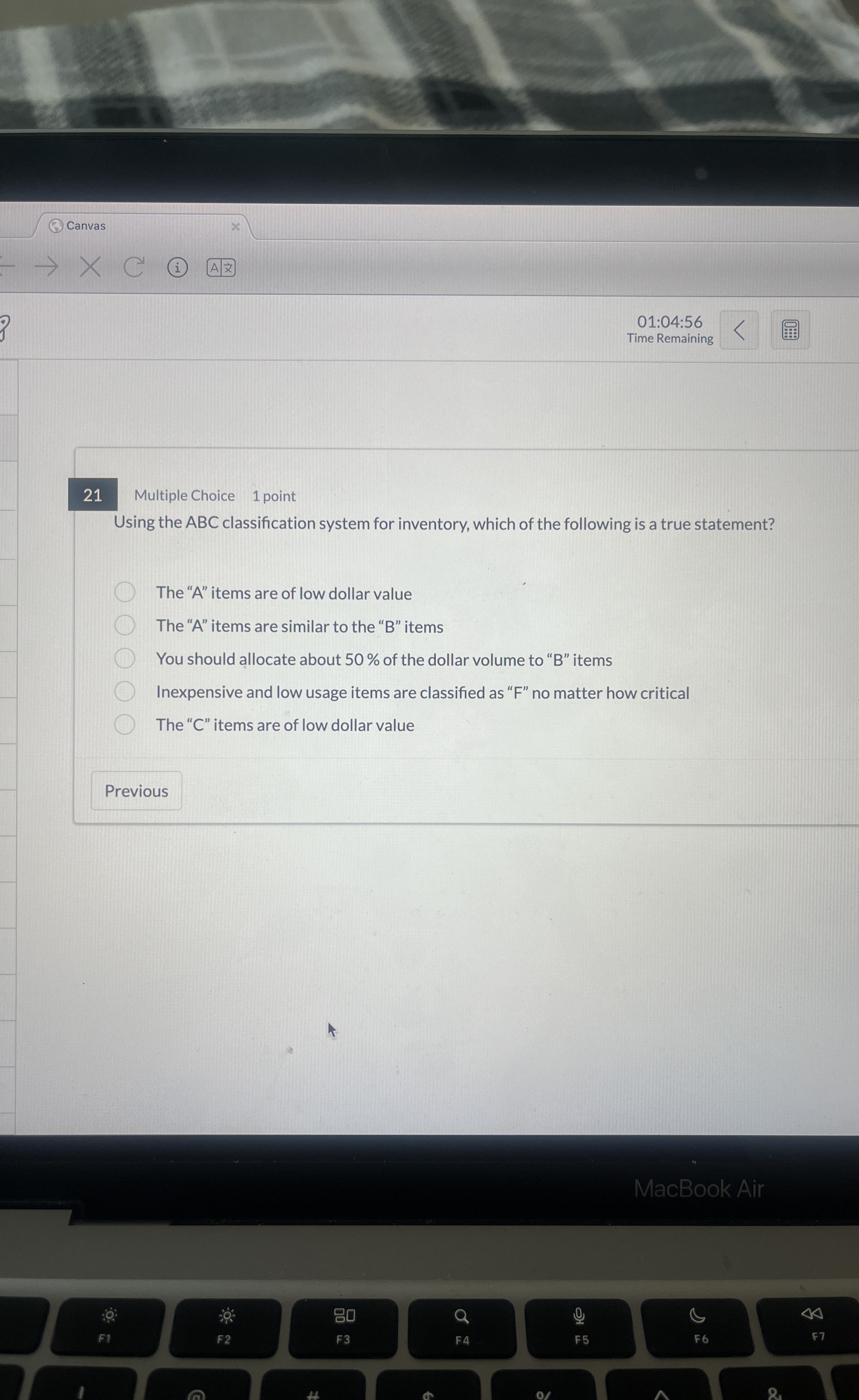 Canvas 0 1 : 0 4 : 5 6 Time Remaining Multiple
