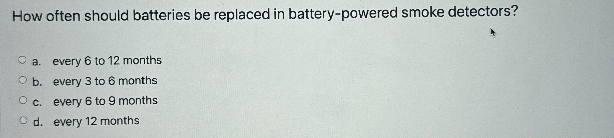 How often should batteries be replaced in battery